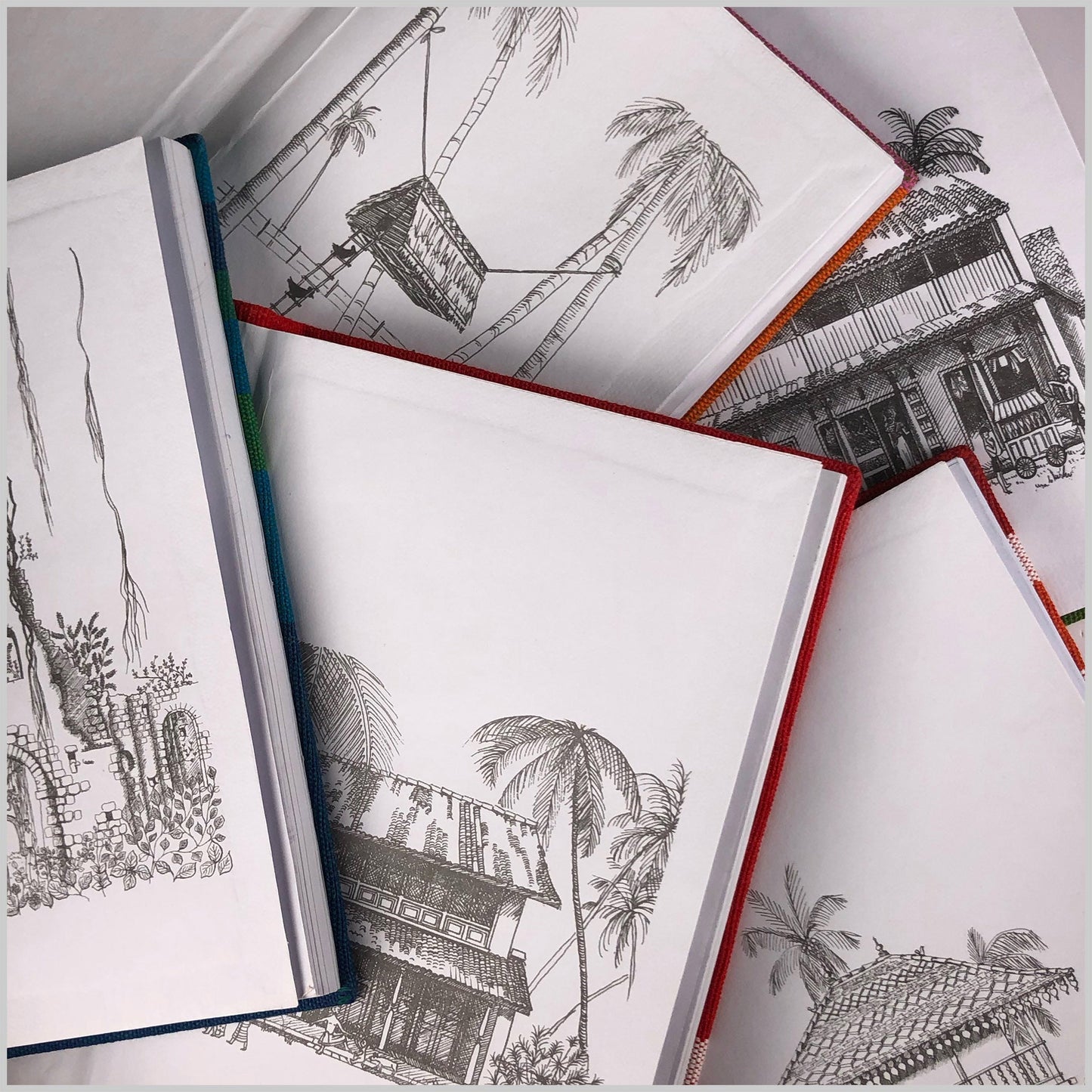 Notebook. White A5 Size, 20.5 x14cm. 100 pages