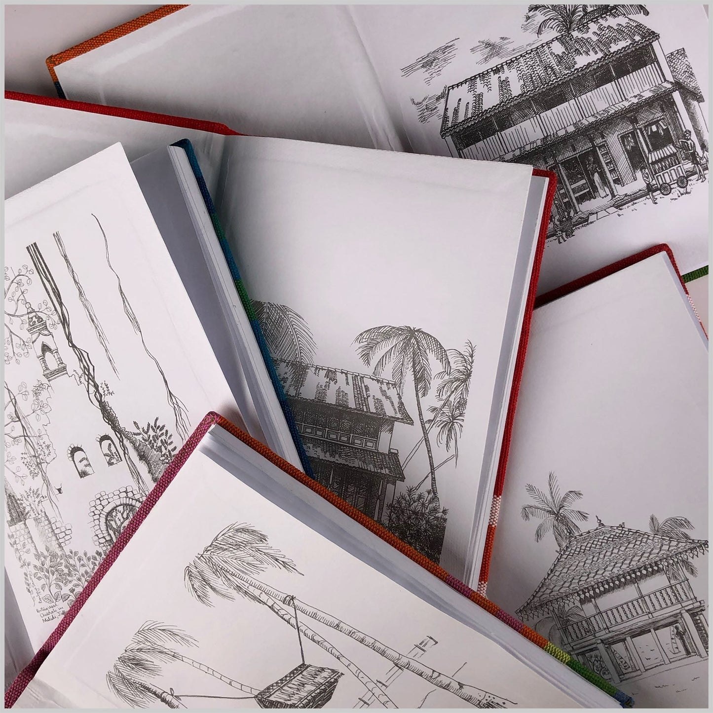Notebook. White A5 Size, 20.5 x14cm. 100 pages
