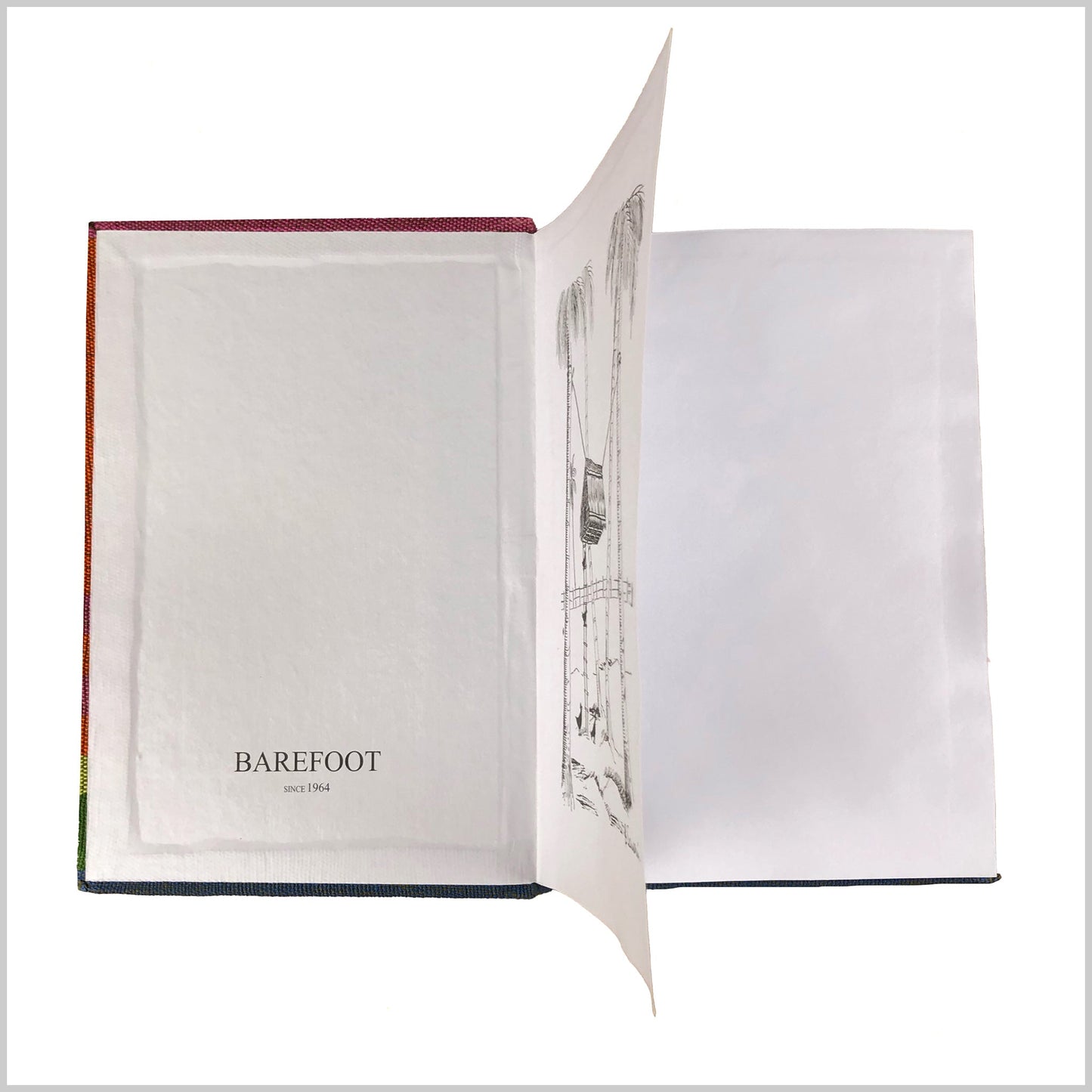 Notebook. White A5 Size, 20.5 x14cm. 100 pages