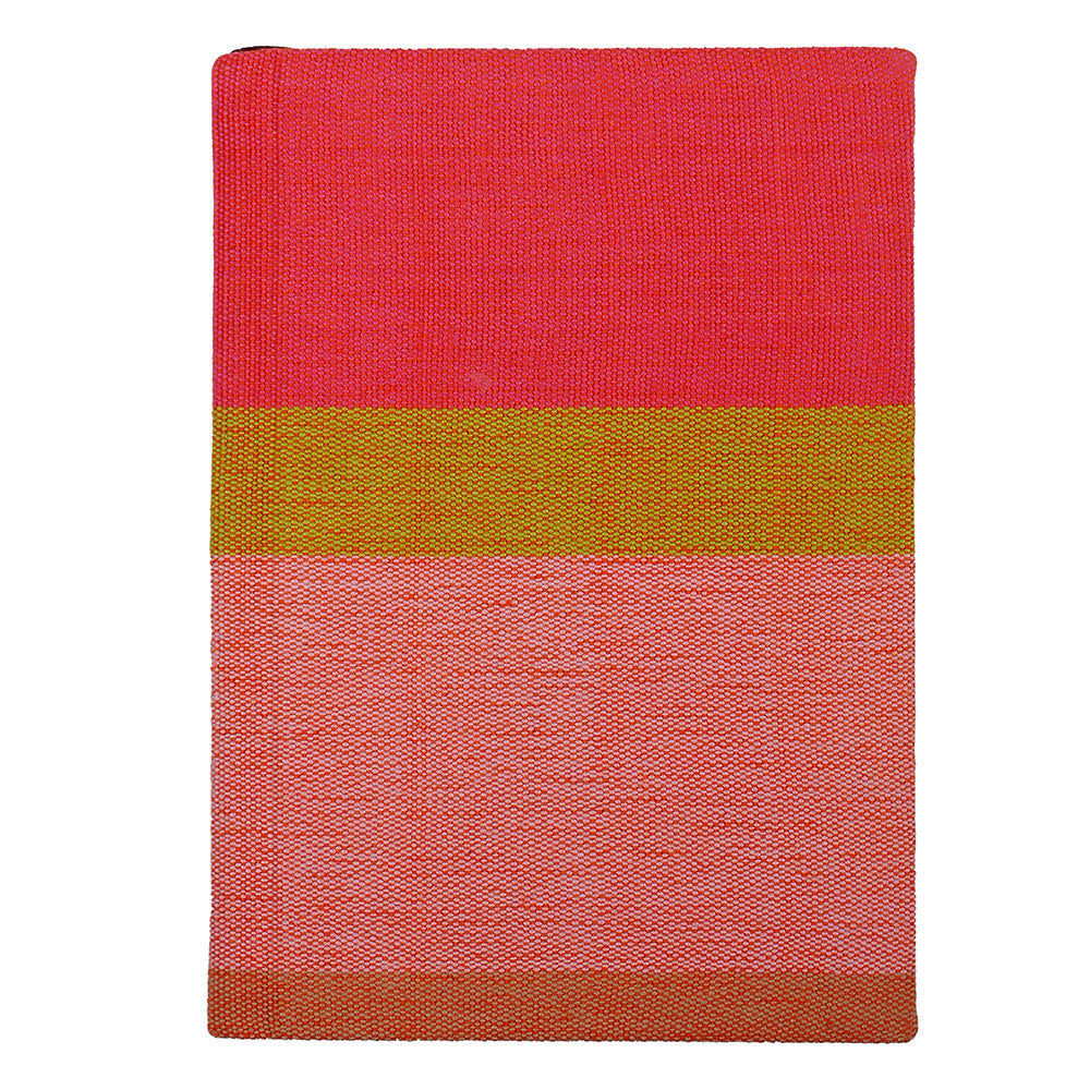 Notebook. Yellow/Off White Lined A5 Size, 20.5 x14cm. 100 pages