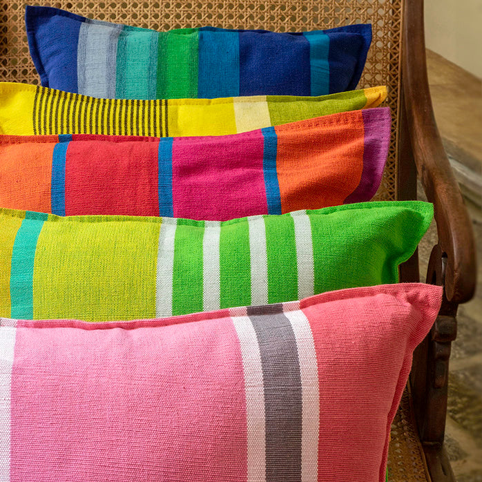 Ribbed Barefoot Cushion Covers.  18” x18” / 46cm x 46cm