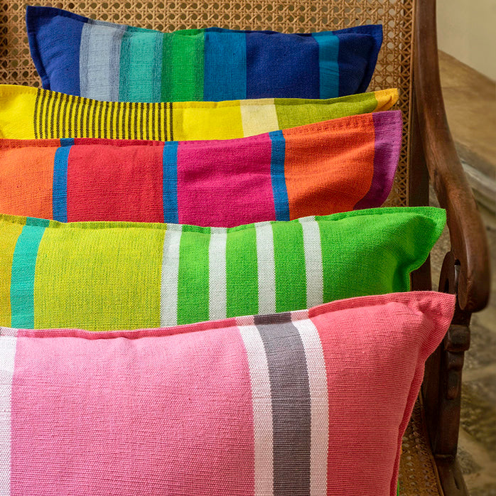 Ribbed Barefoot Cushion Covers. 18” x18” / 46cm x 46cm