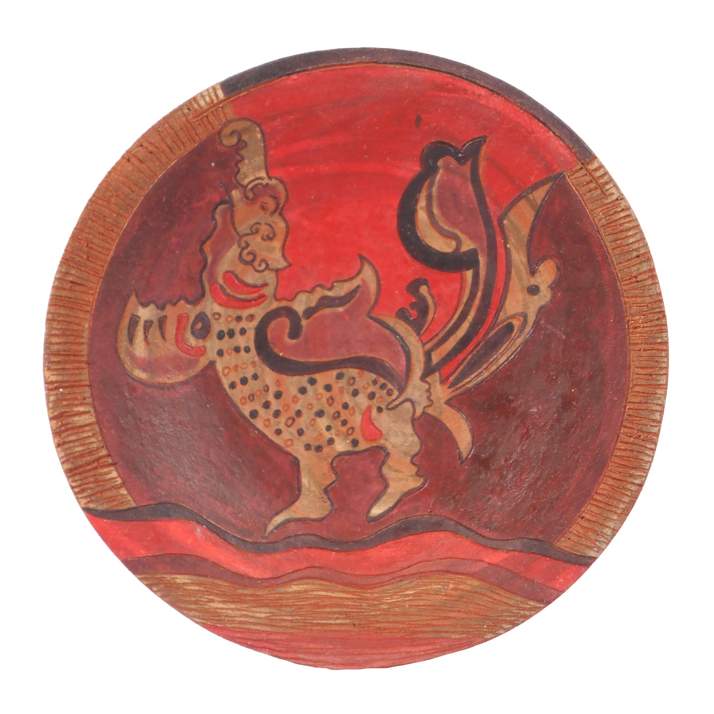 Terra Cotta Plate. 7" / 17.5cm