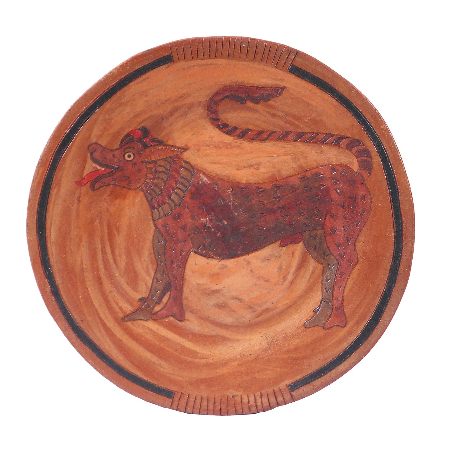 Terra Cotta Plate. 9" / 22.5cm