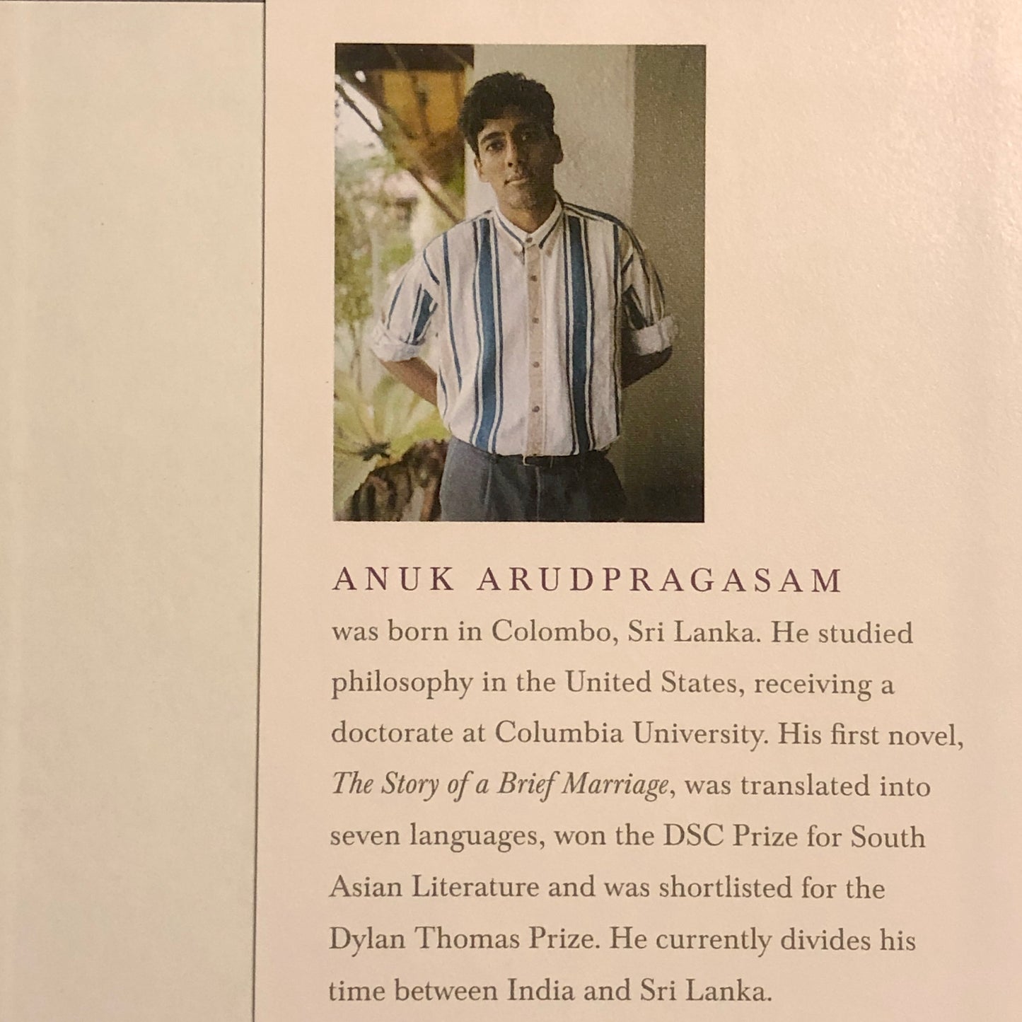 A Passage North by Anuk Arudpragasam.