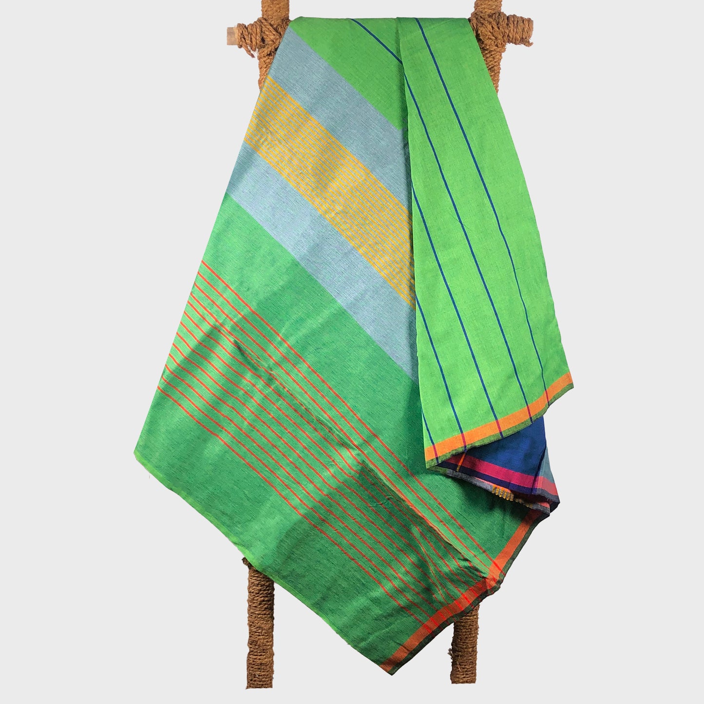 Designer Sarong: Sri Lanka Emerald Collared Parakeet