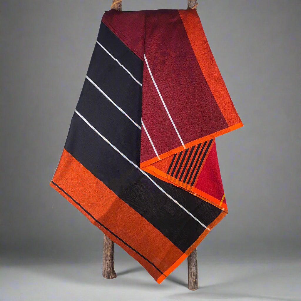 Designer Handwoven Sarong. Plain Tiger . The Butterfly of Sri Lanka.