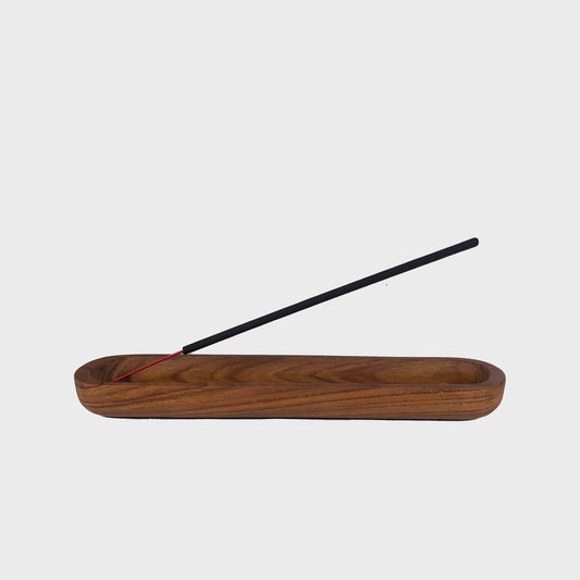 Teak Incense Stick Holder: Large